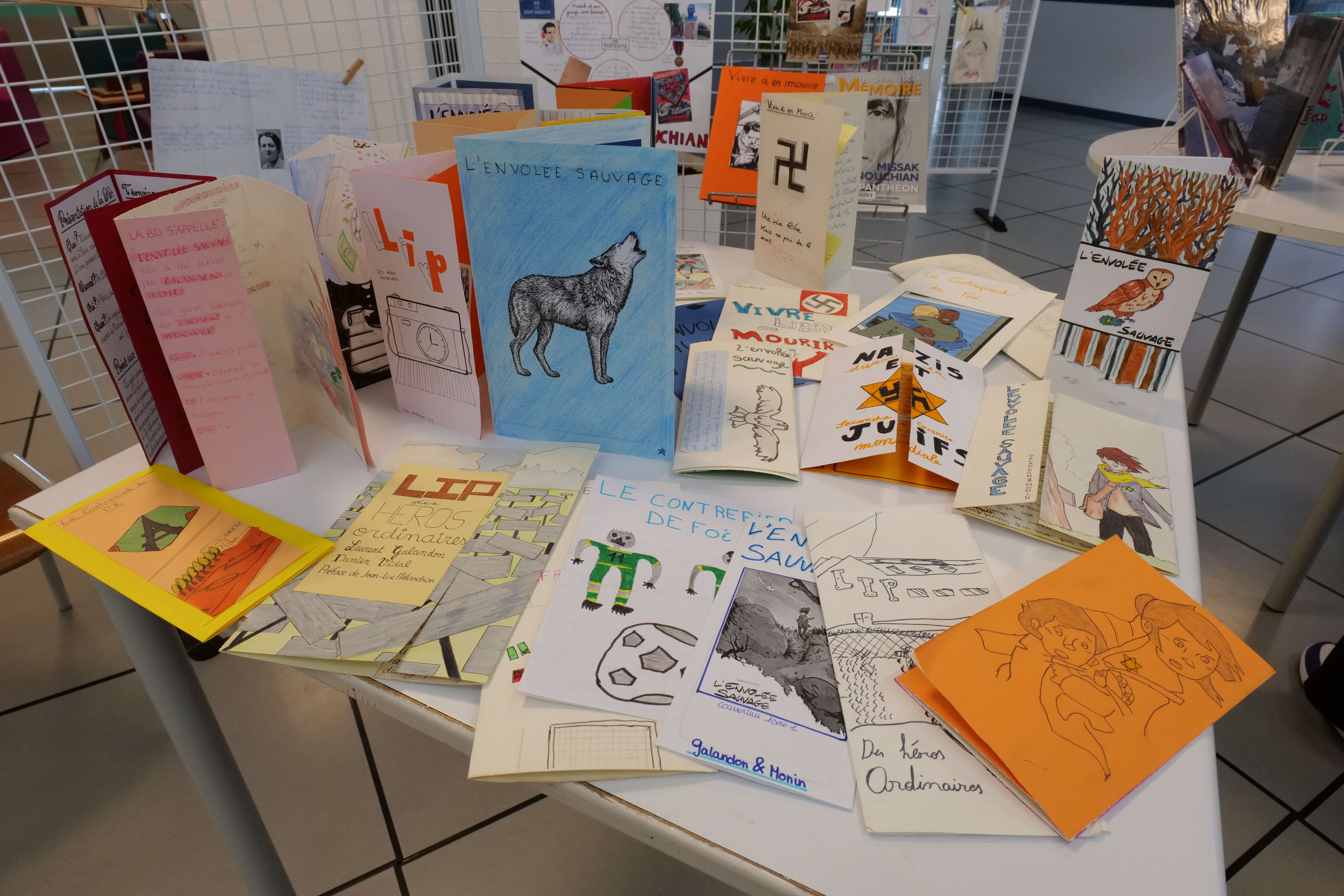 Les élèves ont réalisé de très jolies cartes à destination de l'auteur et de Marcel Rayman.
