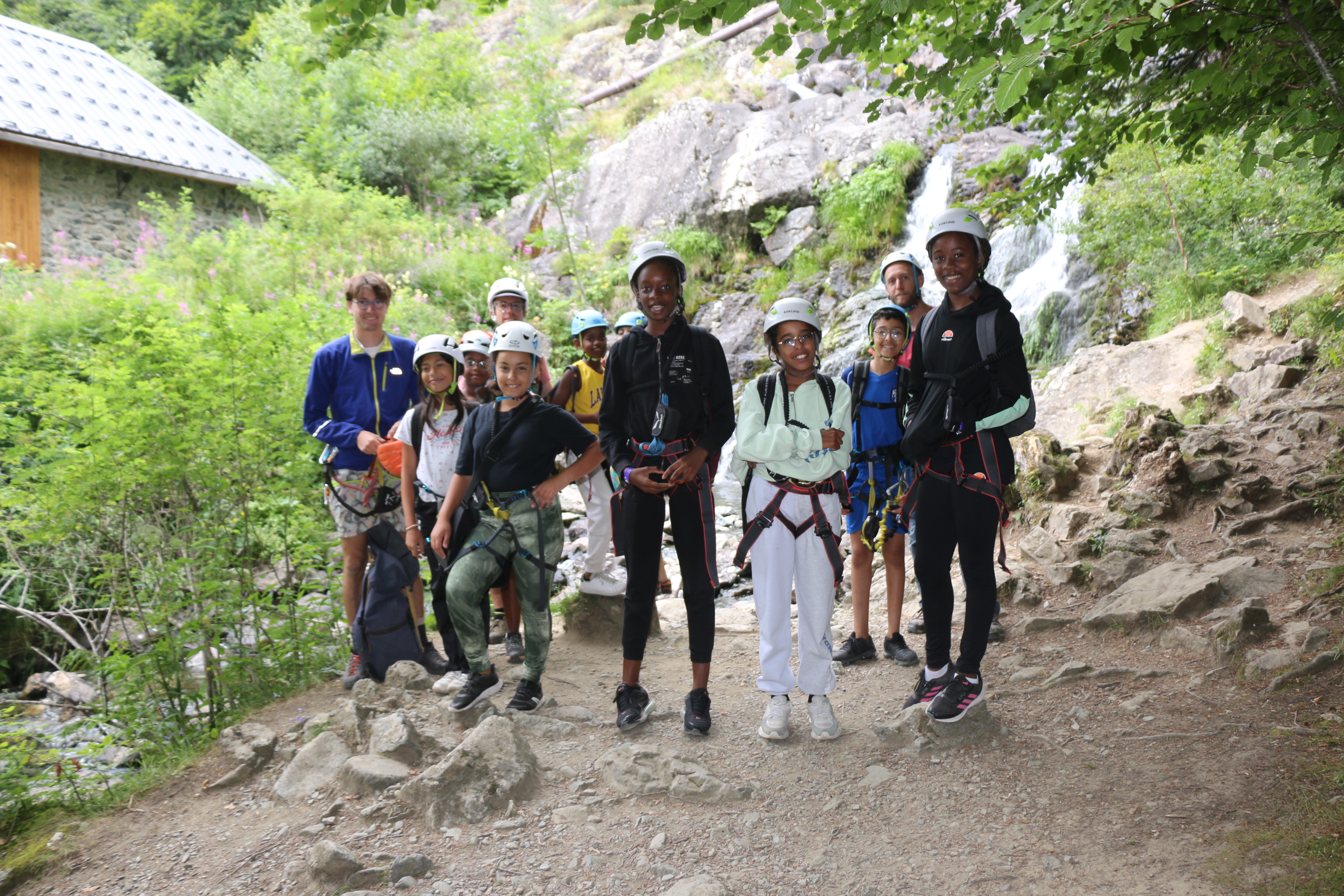 Le groupe de la via ferrata 