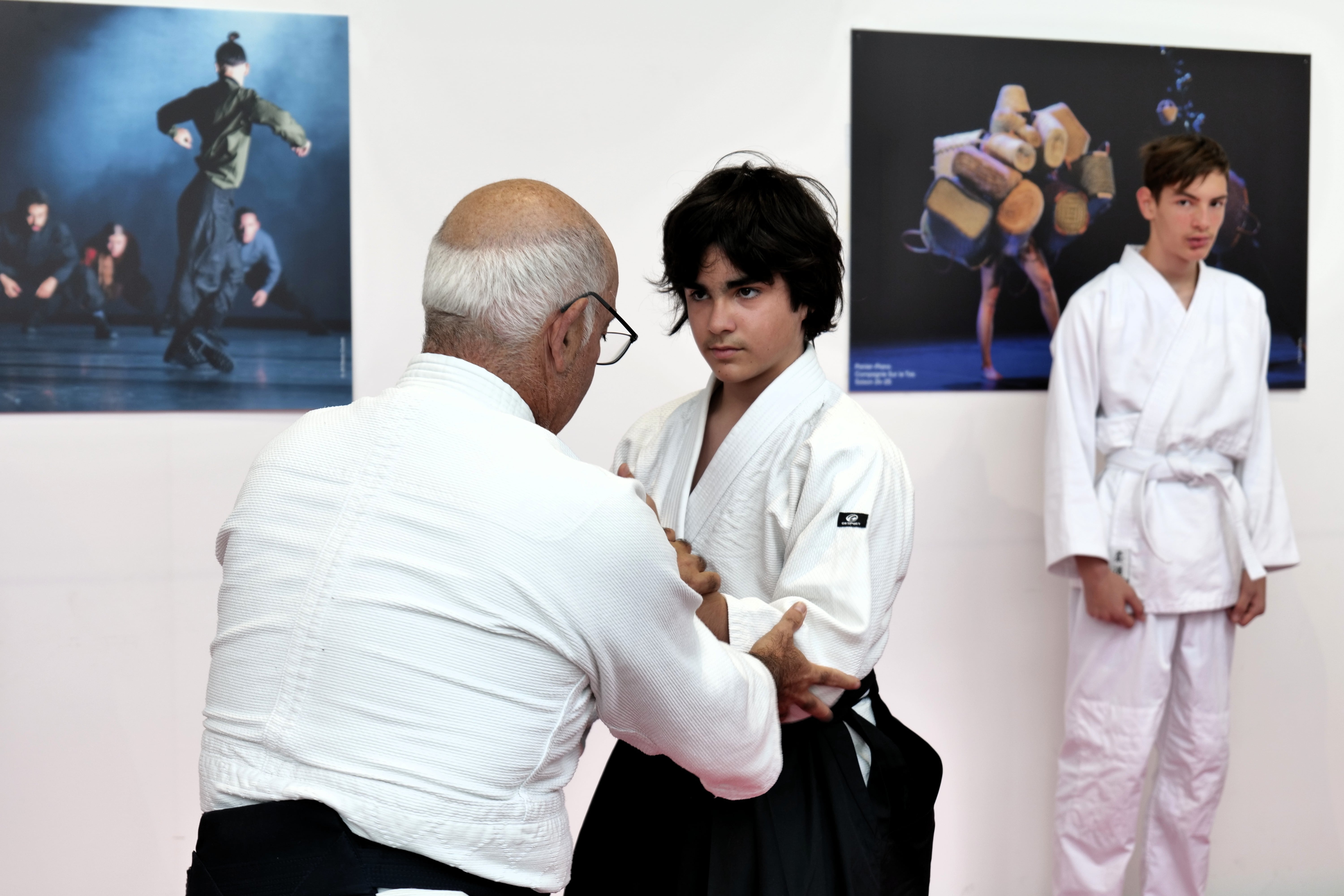 Des démonstrations d'aikido étaient proposées.