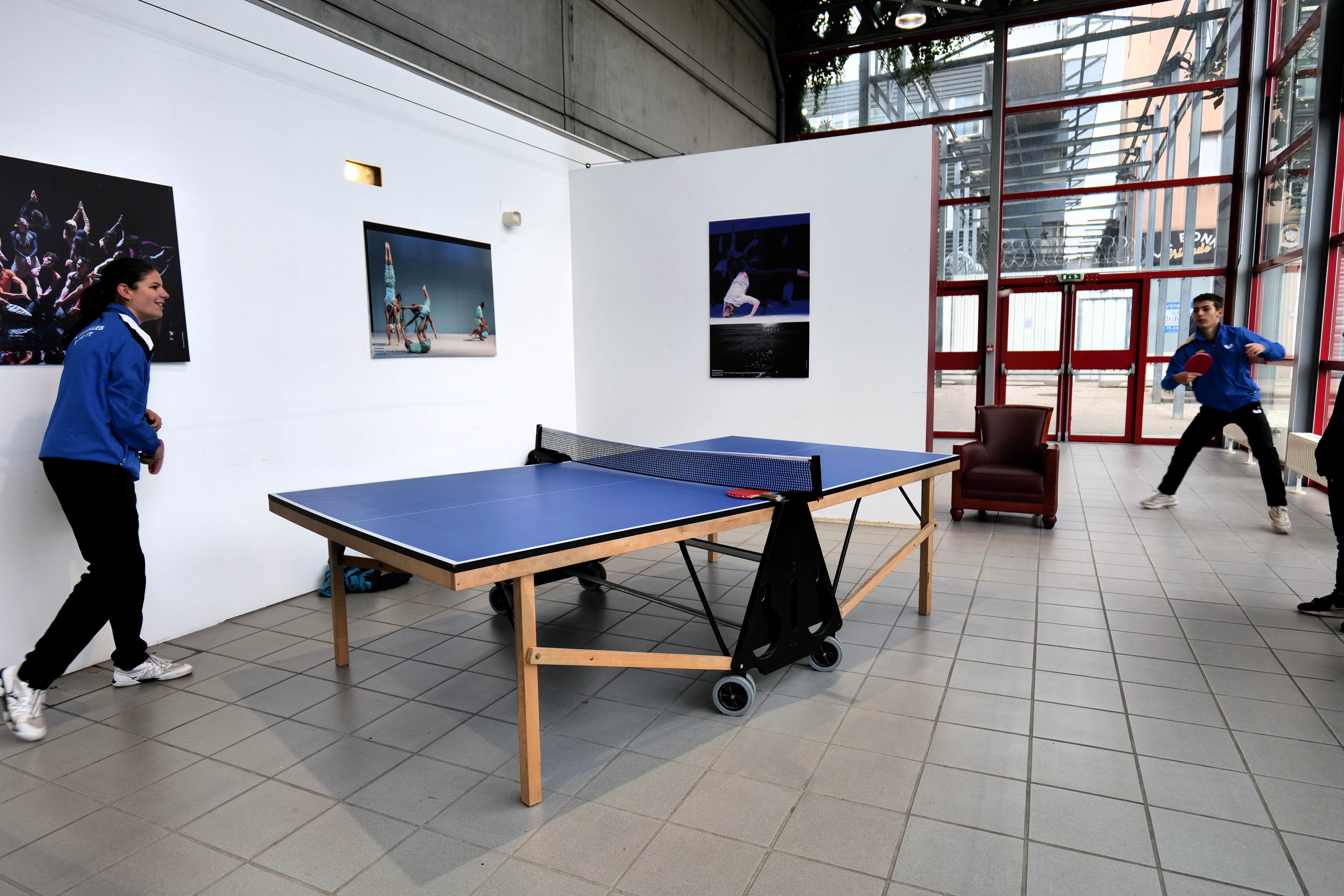 Le tennis de table était proposé en démonstration.