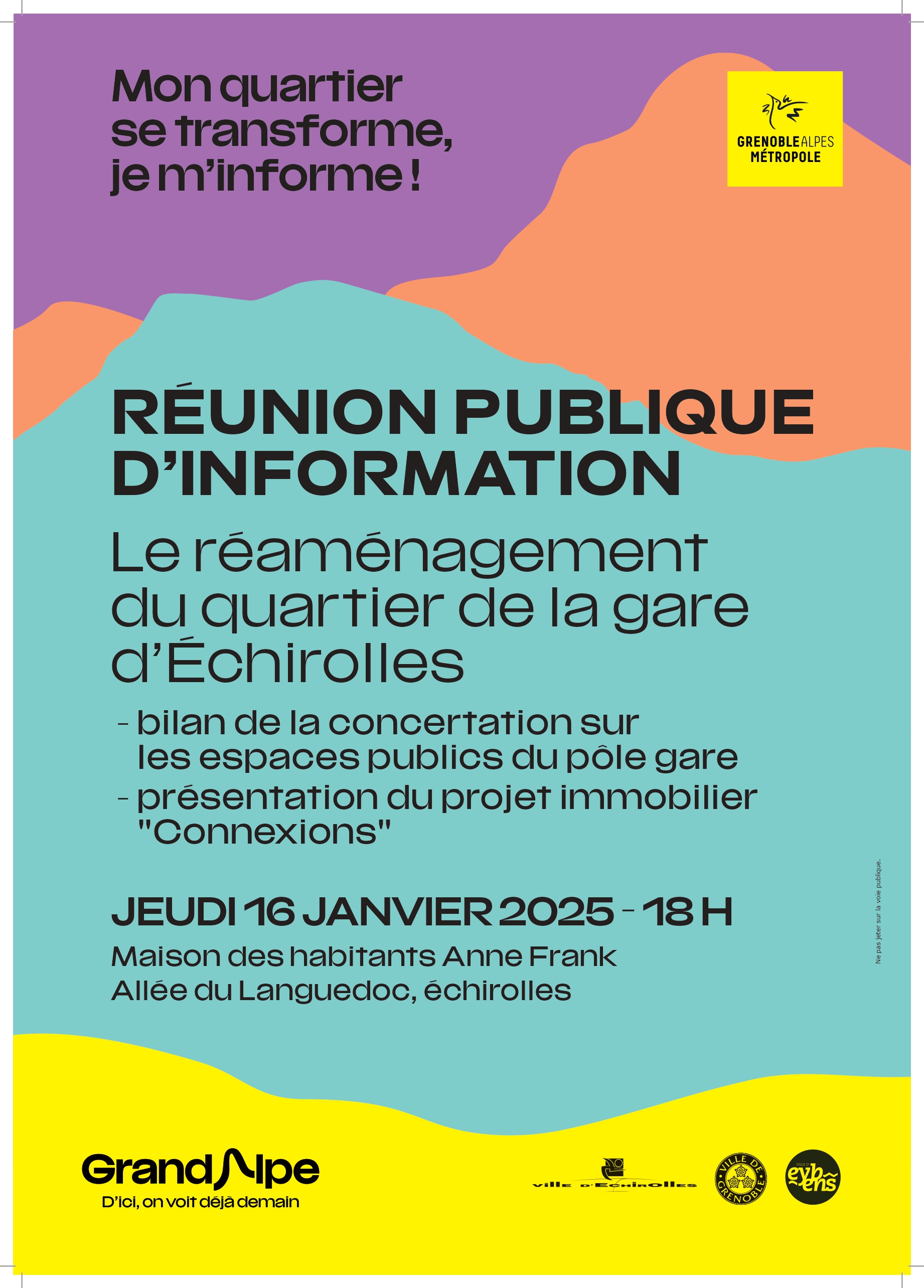  réunion publique organisée par Grenoble Alpes Métropole !