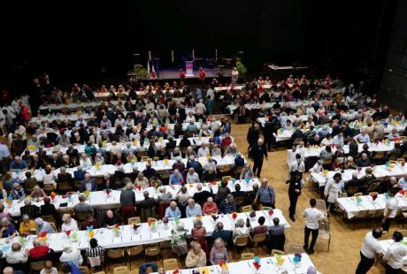 Le banquet en photos... et en sourires !