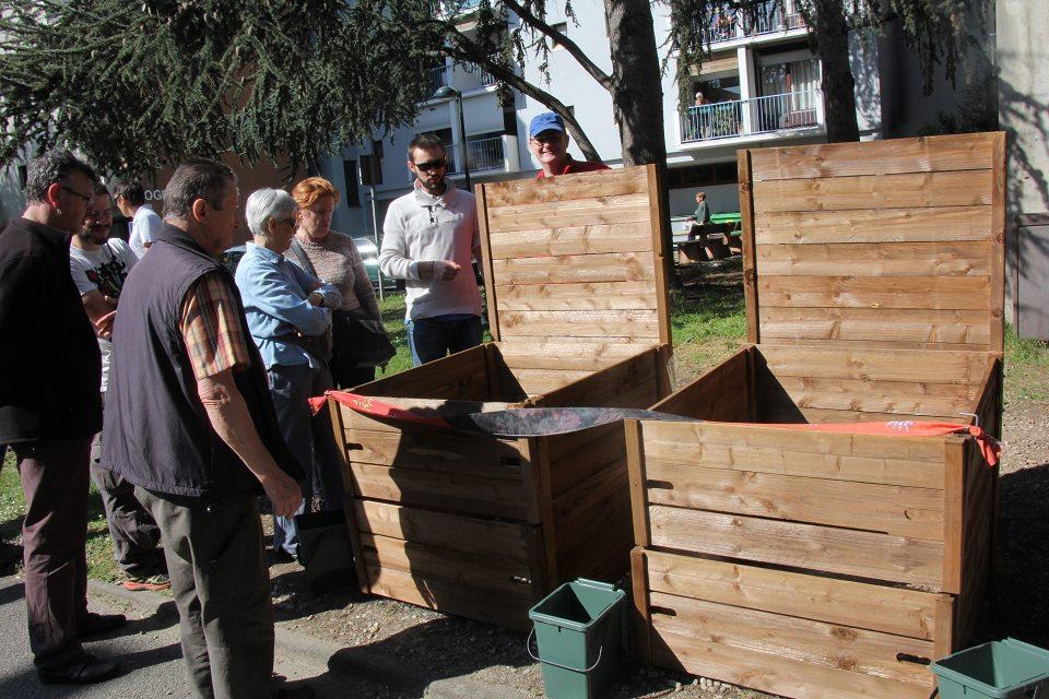 Inauguration du 3e site de compostage collectif aux Granges