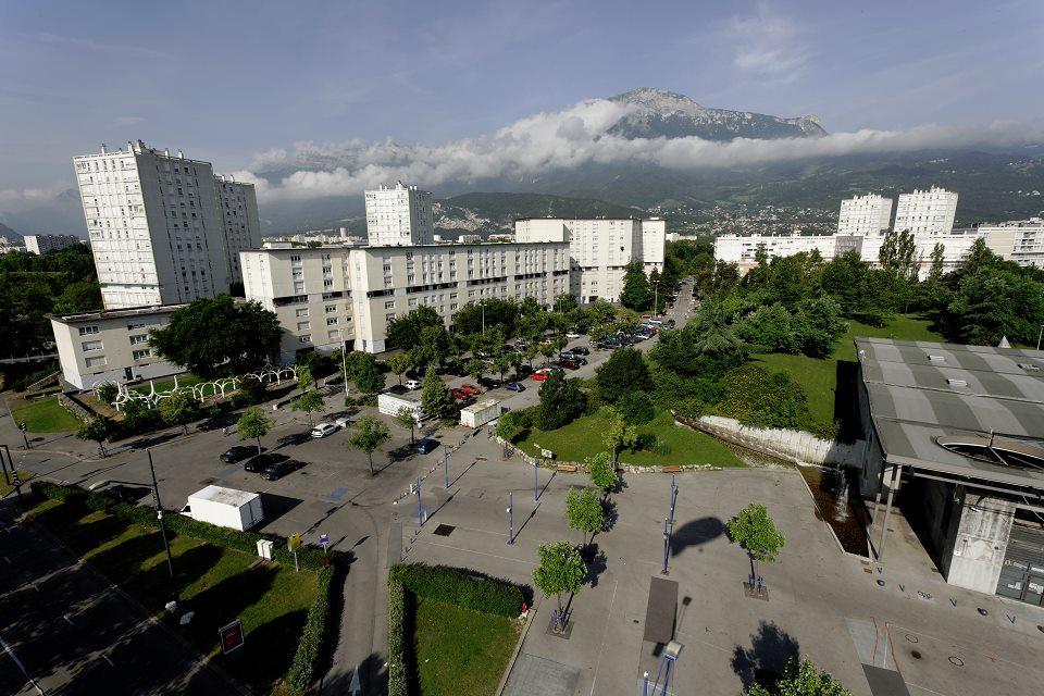 Photo aérienne du quartier des Essarts