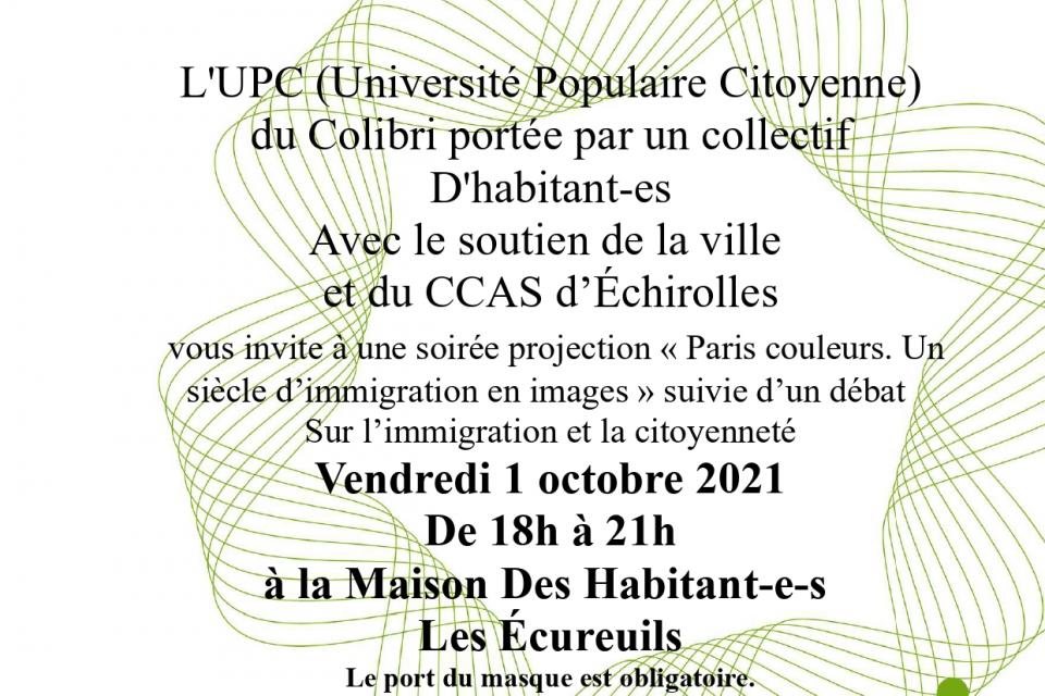 Soirée projection de l'UPC du Colibri