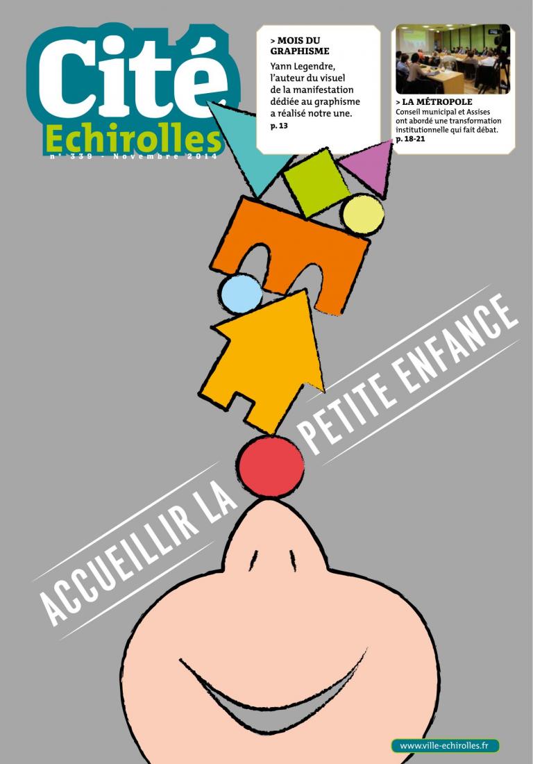 Couverture du Cité Echirolles, magazine municipal de la Ville, de novembre 2014