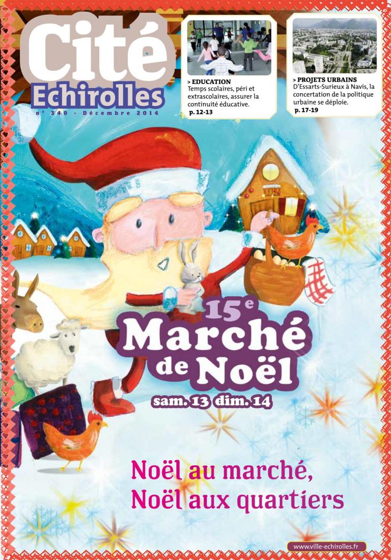 Couverture du Cité Echirolles, magazine municipal de la Ville, de décembre 2014