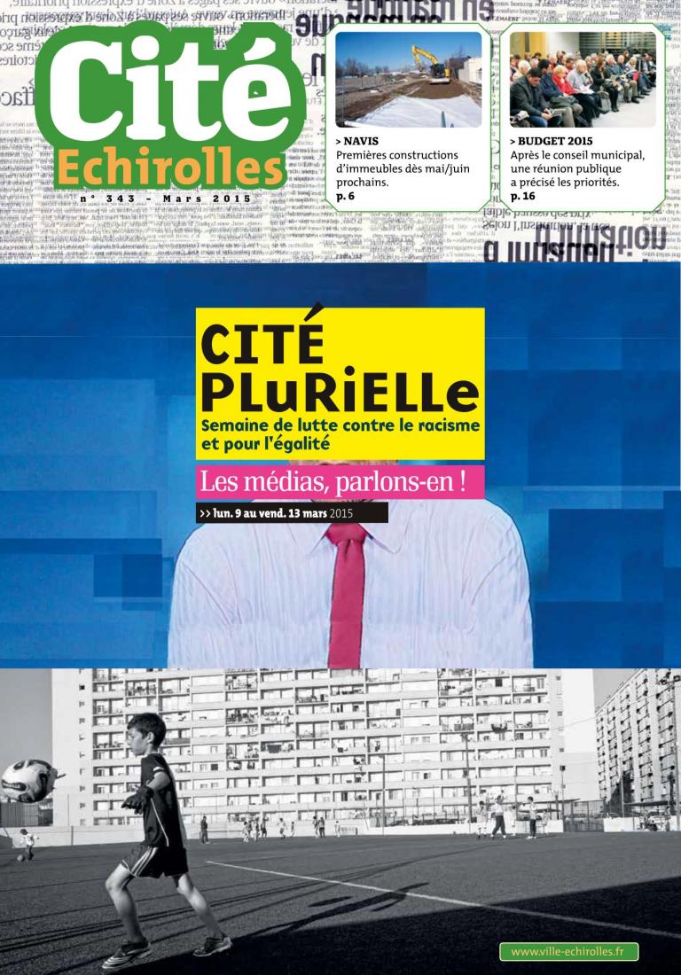 Couverture du Cité Echirolles, magazine municipal de la Ville, de mars 2015