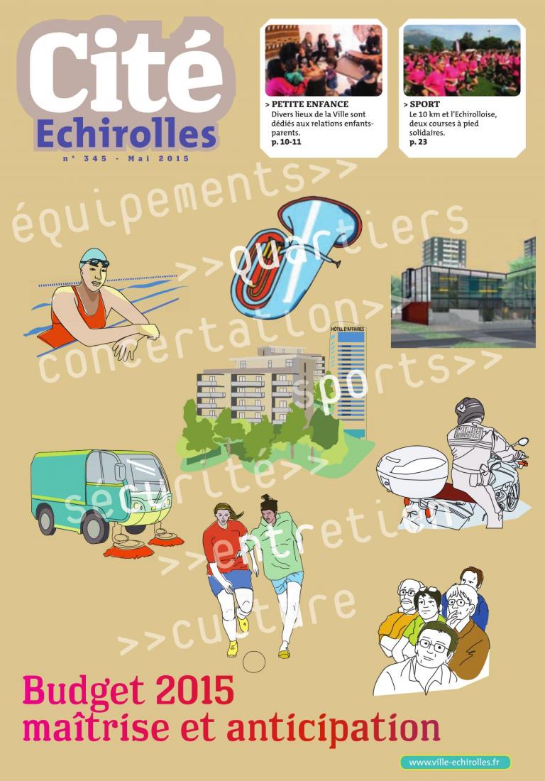 Couverture du Cité Echirolles, magazine municipal de la Ville, de mai 2015