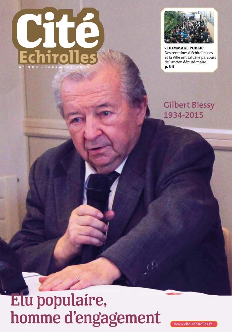 Couverture du Cité Echirolles, magazine municipal de la Ville, de novembre 2015