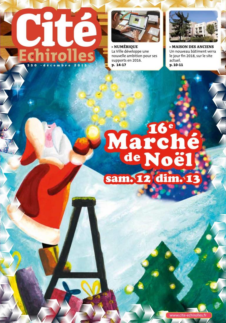 Couverture du Cité Echirolles, magazine municipal de la Ville, de décembre 2015