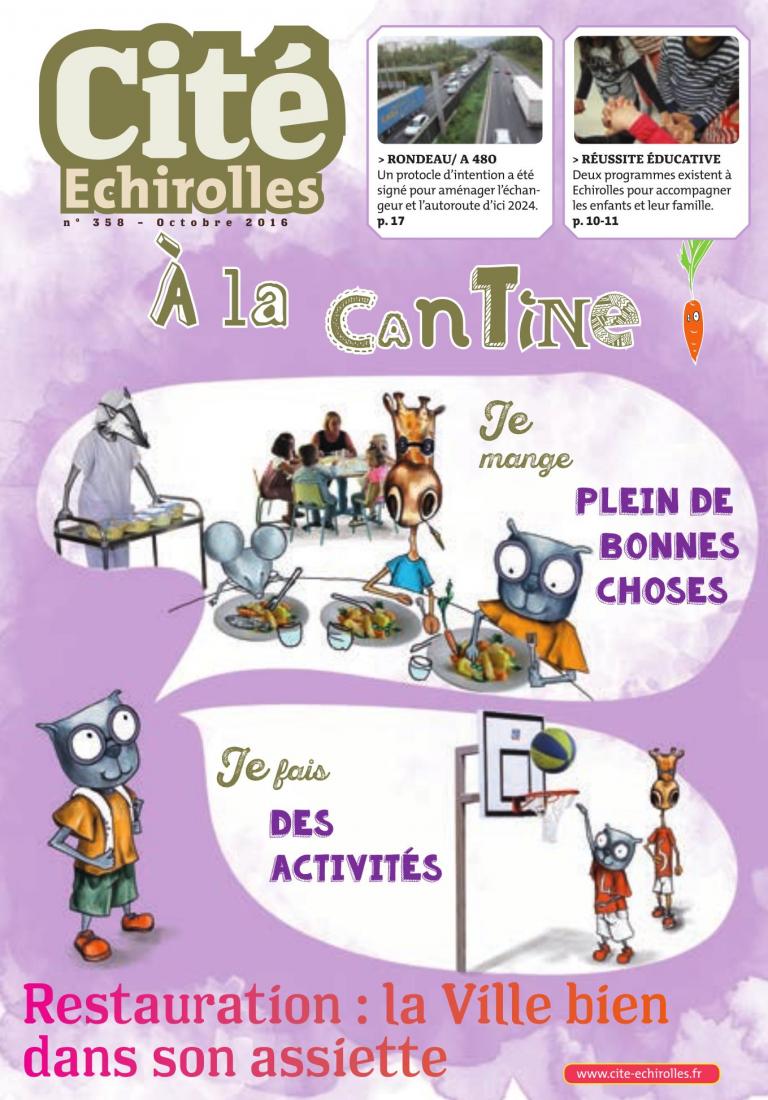 Couverture du Cité Echirolles, magazine municipal de la Ville, d'octobre 2016