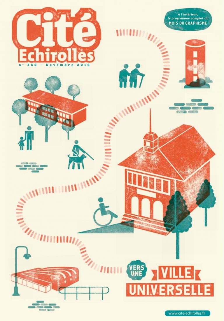 Couverture du Cité Echirolles, magazine municipal de la Ville, de novembre 2016